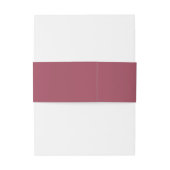 Classic Bourgondië toevoegen jouw naam BRUILOFT Uitnodigingen Wikkel (Achterkant Voorbeeld)