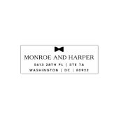 Classic Bow Stropdas retouradres Zelfinktende Stempel (Design)