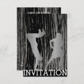 Classic Break Dance Dico Hip Hop Zilver Grijs Hout Kaart (Voorkant / Achterkant)