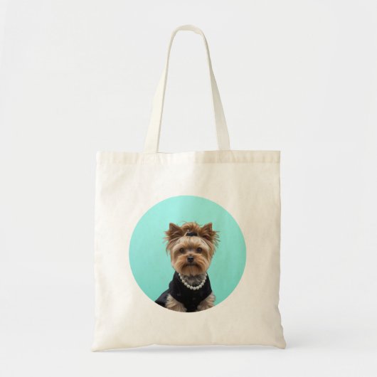 Classic Breakfast Poster Yorkshire Terrier Yorkie Tote Bag (Voorkant)