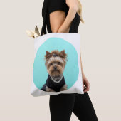 Classic Breakfast Poster Yorkshire Terrier Yorkie Tote Bag (Dichtbij)