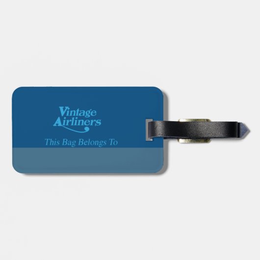Classic British Airliner Bagagelabel (Achterkant horizontaal)