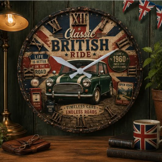 Classic British Car Grote Klok