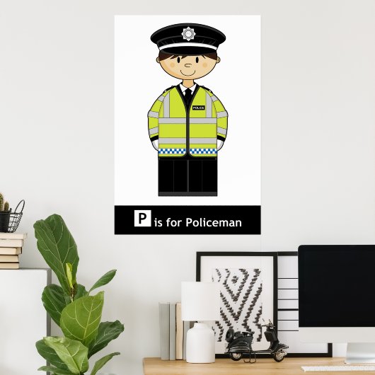 Classic British Policeman Poster (Thuiskantoor)