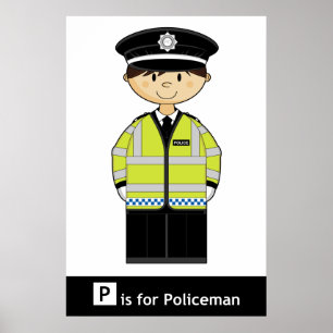 Classic British Policeman Poster