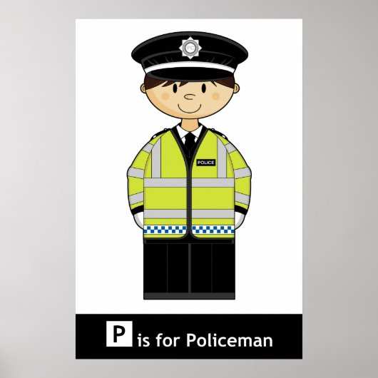Classic British Policeman Poster (Voorkant)