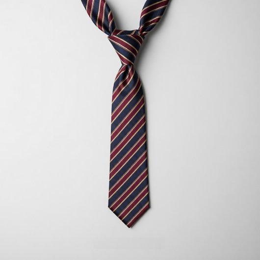 Classic British Repp Stripe Stropdas