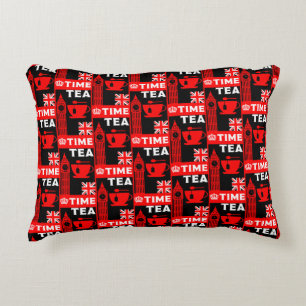 Classic British Tea Drinkers Cushion Accent Kussen