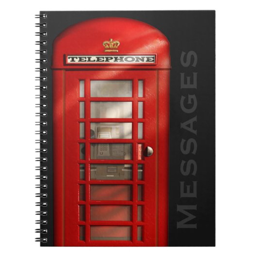 Classic British Telephone Messbook Notitieboek (Voorkant)