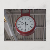 Classic British Train Station Clock Briefkaart (Voorkant)