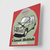 Classic British Wolseley 1300 auto Vierkante Klok (Hoek)