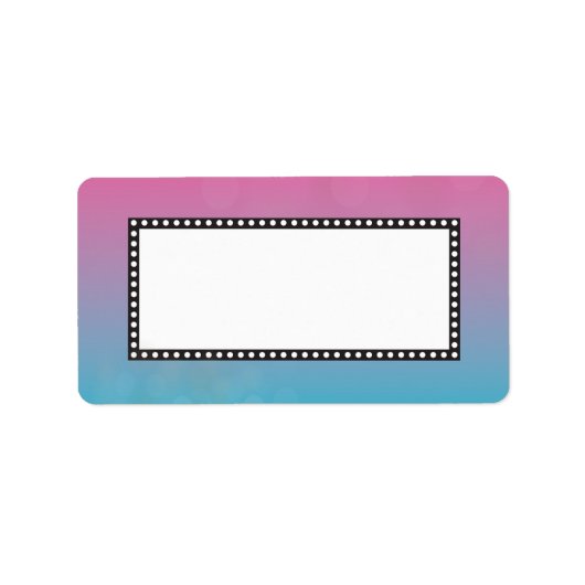 CLASSIC BROADWAY Bar Bat Mitzvah Label Roze (Voorkant)