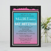 CLASSIC BROADWAY Bat Mitzvah Invitation-6 x 8 Kaart (Staand voorkant)