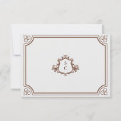 Classic Brown & Ecru Groomsman voorstel Kaart (Achterkant)