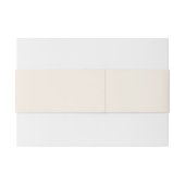 Classic Brown Floral Invitation Belly Band Uitnodigingen Wikkel (Achterkant Voorbeeld)