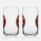 Classic Brown Good Old Days Club Emblem Blikvorm Glas (Links)