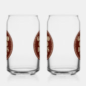 Classic Brown Good Old Days Club Emblem Blikvorm Glas (Rechts)