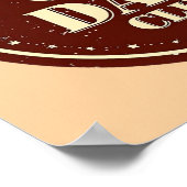 Classic Brown Good Old Days Club Emblem Poster (Hoek)