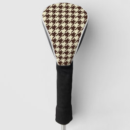 Classic Brown Ivory Pepita Houndstooth Patroon Golfheadcover
