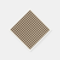 Classic Brown Ivory Pepita Houndstooth Patroon