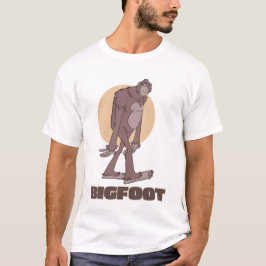 Classic Brown op Oranje Grumpy Bigfoot Walking T-shirt