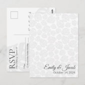 Classic bruiloft RSVP Briefkaart invoegen (Voorkant / Achterkant)