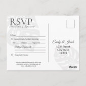Classic bruiloft RSVP Briefkaart invoegen (Achterkant)