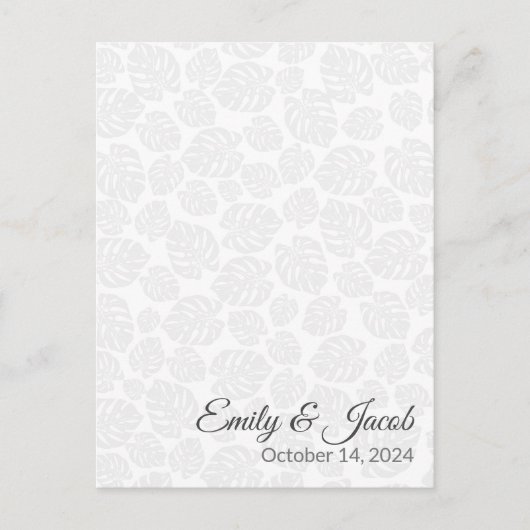 Classic bruiloft RSVP Briefkaart invoegen (Voorkant)