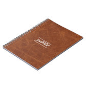 Classic Bruin Leather Look Notitieboek Hoesje (Linkerzijde)
