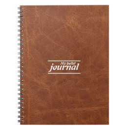Classic Bruin Leather Look Notitieboek Hoesje