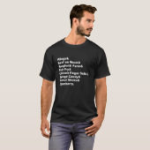 Classic Buffalo New York Foods Schattige Buffalo N T-shirt (Voorkant volledig)