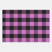 Classic Buffalo Plaid Roze, Bourgogne, Wit Inpakpapier Vel (Voorkant 2)