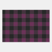 Classic Buffalo Plaid Roze, Bourgogne, Wit Inpakpapier Vel (Voorkant)