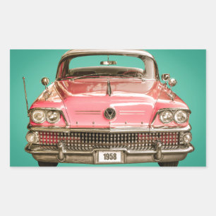 Classic Buick 1958 Century Car Rechthoekige Sticker