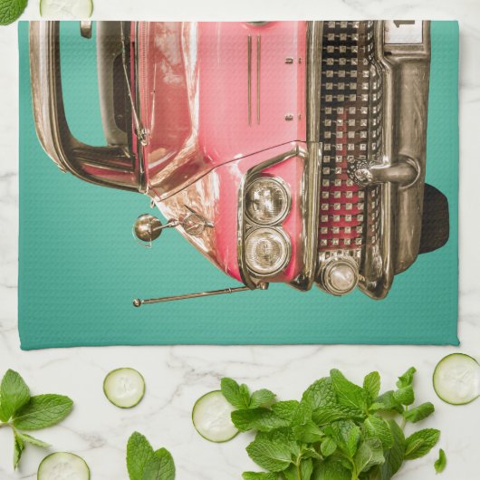 Classic Buick 1958 Century Car Theedoek (Gevouwen)