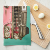 Classic Buick 1958 Century Car Theedoek (Quarter Fold)