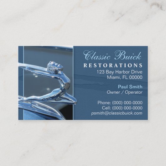 Classic Buick Visitekaartje (Voorkant)