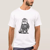 classic Bulldog prisoner with ball chain T-shirt (Voorkant)