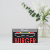 Classic Burger Visitekaartje (Staand voorkant)