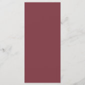 Classic Burgundy Blush Roos & Peony Menu (Achterkant)