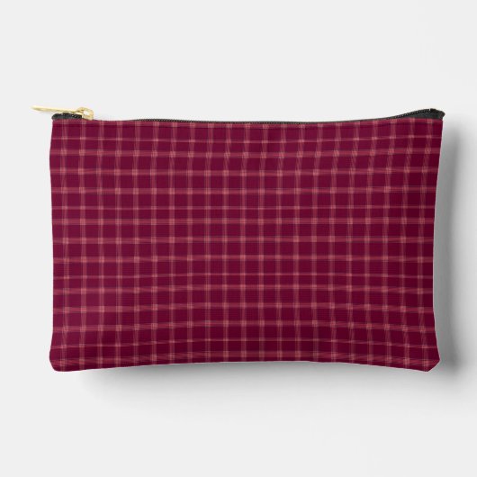 Classic Burgundy Tartan Plaid Gift Etui (Voorkant)