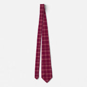 Classic Burgundy Tartan Plaid Gift Stropdas (Achterkant)