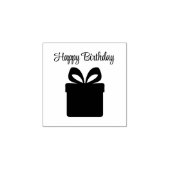 Classic Cadeau Gift Silhouette Outline Bericht Rubberstempel (Afrduk)