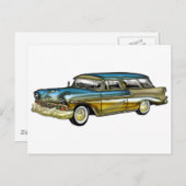 Classic Cadillac 2-deuropening, hard bovenaan Briefkaart (Voorkant / Achterkant)