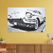 Classic Cadillac –  auto Canvas Afdruk (Insitu (Woonkamer))