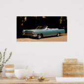 CLASSIC CADILLAC CONVERTIBLE POSTER (Keuken)