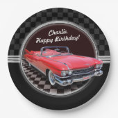 Classic Cadillac Party Bord (Voorkant)