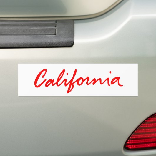 Classic California Script Logo Bumpersticker (Op auto)