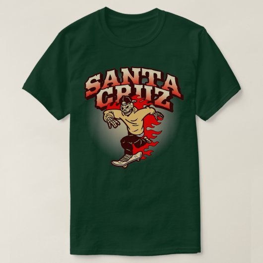 Classic California Skater Santa Cruz T-shirt (Design voorkant)
