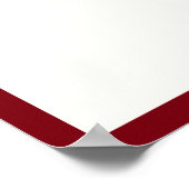 Classic Calligraphy Deep Red Old Money Wedding Poster (Hoek)